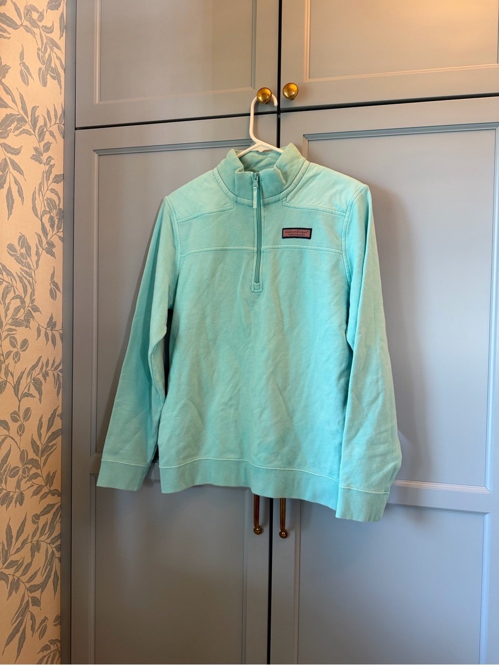 Vineyard Vines boys kids Shep shirt quarter zip soft knit pullover size XL